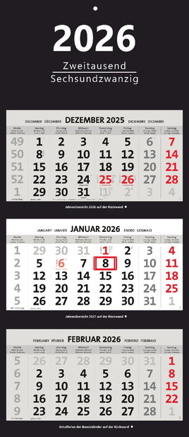XXL 3- Monatskalender 2026