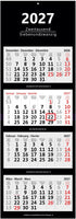 XXL 4-Monatskalender 2027 schwarz