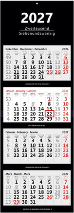 XXL 4-Monatskalender 2027 schwarz