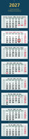XXL 8-Monatskalender 2027 blau