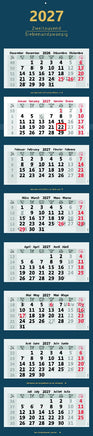 XXL 8-Monatskalender 2027 blau