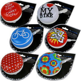 XXL Fahrradklingel "Ding Dong" mit verschiedenen Motiven