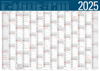 XXL Jahresplaner 2025 Plakatkalender 96x68cm