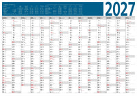 XXL Wandkalender 2027 als Plakatkalender