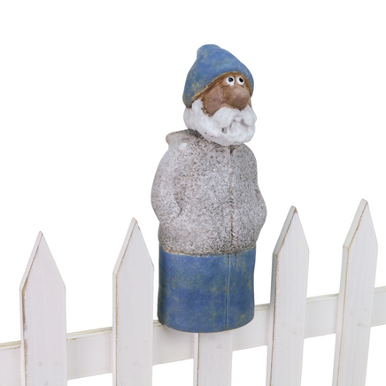 Zaunhocker Seemann mit Wolljacke & Mütze 