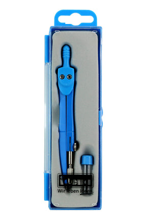 Zirkel ohne Stellrad mit Ersatzminen- blau