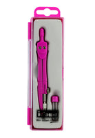 Zirkel ohne Stellrad mit Ersatzminen- pink