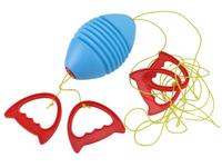 Zoomball Zugspiel mit Ball auf Schnur in blau