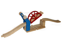 Zubehör für klassische Holzeisenbahn- 1x Zugbrücke mit Auf-/Abfahrt 61cm