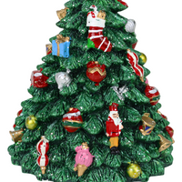 kleiner drehender Weihnachtsbaum mit Spieluhr- Detailansicht 1