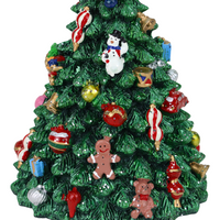 kleiner drehender Weihnachtsbaum mit Spieluhr- Detailansicht 2