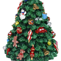 kleiner drehender Weihnachtsbaum mit Spieluhr- Detailansicht 3