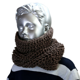 leichter Loop-Schal, unisex, braun