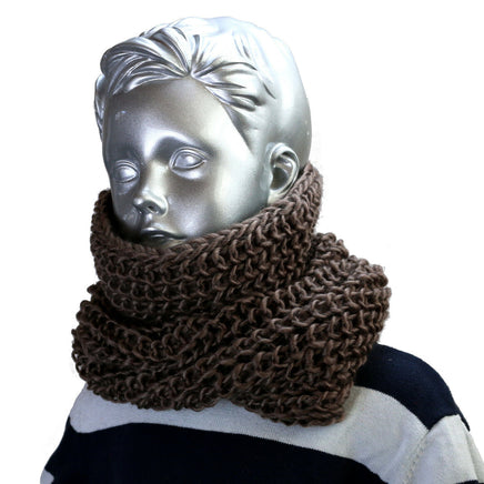 leichter Loop-Schal, unisex, braun