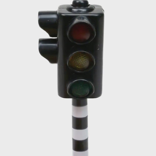 Spielzeug Ampel 12 cm mit Licht und Sound Fußgängersignal Beispielvideo
