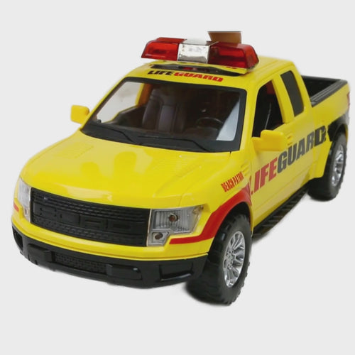 Modellauto XL LIFEGUARD PickUp mit Licht & Sound Anwendungsvideo
