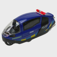 Modell Polizei Motorrad Science Fiction mit Licht & Sound 15cm Anwendungsbeispiel