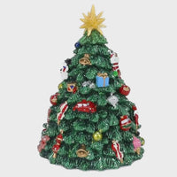 kleiner drehender Weihnachtsbaum mit Spieluhr Melodie O Tannenbaum