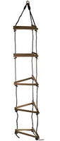 Strickleiter mit 5 o. 9 Sprossen 3-seitig Sprossenleiter Klettern für Spielturm
