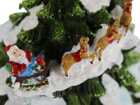 Weihnachtsbaum mit Schneekugel & Schneewirbel spielt Weihnachtslieder Spieluhr