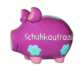 Sparschwein Schuhkaufrausch KCG 17 cm Geld Geschenk Spardose NEU Schuhekauf