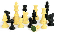 Schachfiguren Set Staunton Größe 3 77mm aus Kunststoff mit Filz Schach Figuren
