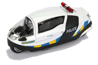 Polizei Motorrad Science Fiction Fahrzeug Zweirad Police mit Licht & Sound