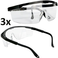 3er Set Schutzbrille Augenschutz Gestellbrille Brille Arbeitsschutz EN166-F