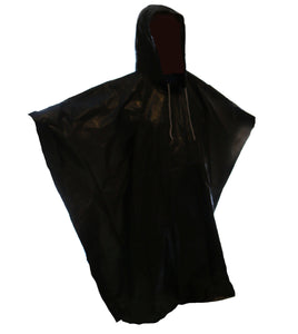 2x Regenponcho Regencape schwarz Uni Poncho Regenschutz Regenjacke 2er Set