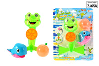 Badespielzeug für die Badewanne mit Ball Wal & Wasserrad Saugnapf  Spielzeug