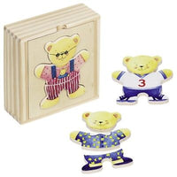 Goki Anziehpuzzle Bär- im Holzkasten