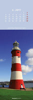 Lesezeichenkalender 2017 mit 12 Motiven als Lesezeichen- Leuchtturm