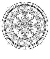 Mandala Malblock für Erwachsene- Beispielmandala