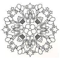 Mandala Malblock für Kinder- Geschenkmotiv