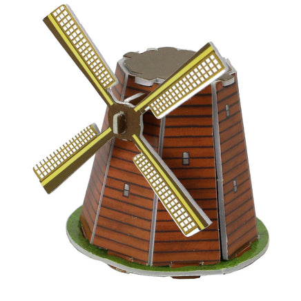 Mini 3D Puzzle 4-7 Teile-holländische Windmühle