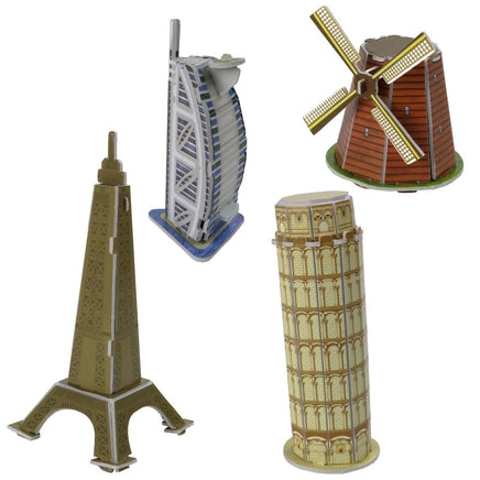 Mini 3D Puzzle 4-7 Teile