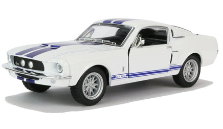 Modellauto Ford Shelby GT 500 von 1967 in weiß