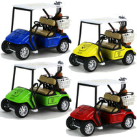 Modellauto Golfcart 10cm- 4er Set bunt