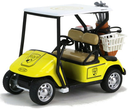 Modellauto Golfcart 10cm- gelb