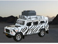 Modellauto Landrover Defender Offroad Safari mit Licht & Sound 
