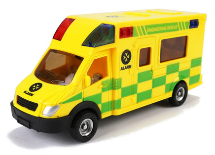 Modellauto verschiedene Einsatzfahrzeuge 18cm- Rettungswagen gelb