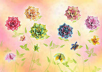 Origami Blütenkugel Florentine in 4 Farben
