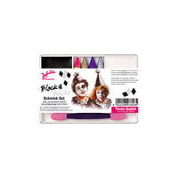 Schminkset Fasching verschiedene Charaktere- Black&White