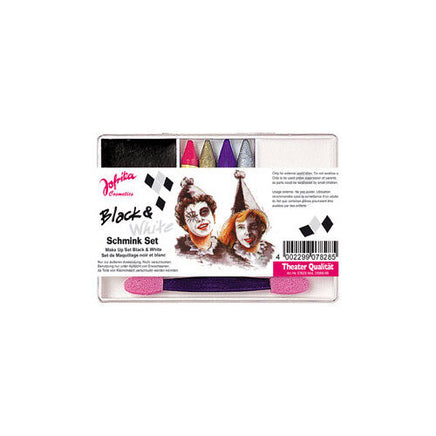 Schminkset Fasching verschiedene Charaktere- Black&White