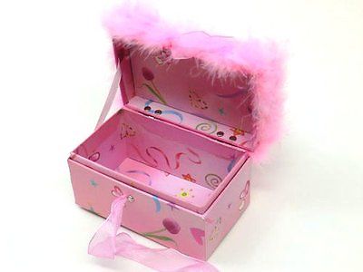 Schmuckkästchen mit Ballerina-Motiv & Federn- offen