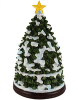 Schneekugel Spieluhr "Weihnachtsbaum"- Rückseite