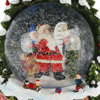 Schneekugel Spieluhr "Weihnachtsbaum"- Weihnachtsmann