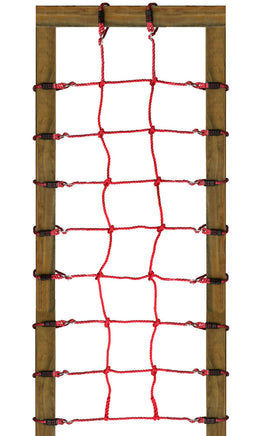 Spielturm Zubehör Kletternetz 75 x 200 cm groß- rot