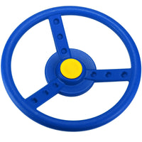 Spielturm Zubehör Premium Lenkrad mit Klick Geräusch- blau