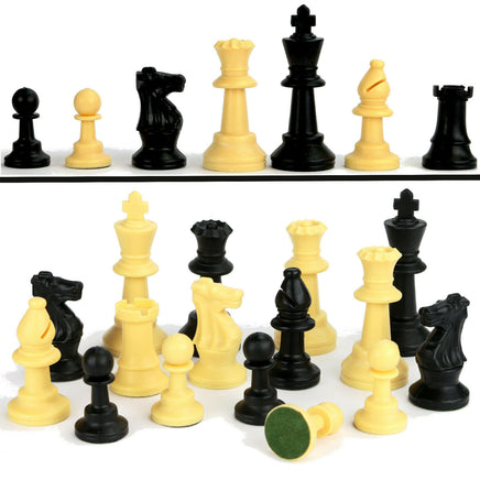 Staunton Schachfiguren Set in Größe 3